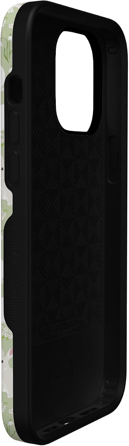 511kLzpBOL._AC_SL1500_ Casely iPhone 14 Pro Case | Hop to it | Green Bunny | Bold Protective Design | Compatible with MagSafe