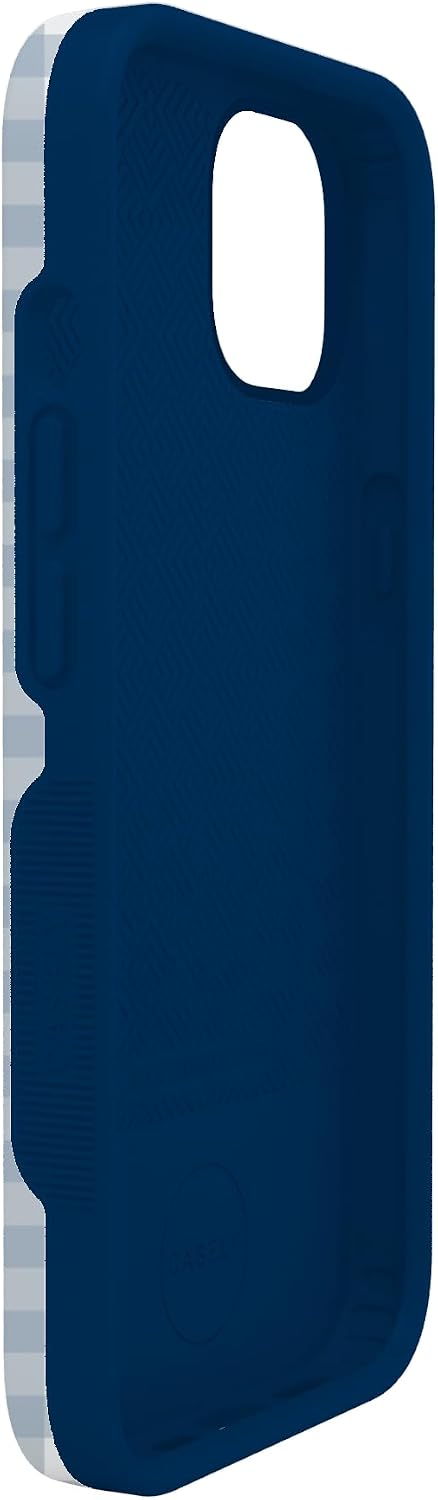 512fUa5iMFL._AC_SL1500_ Casely iPhone 13 Mini Case | Pastel Picnic | Blue Gingham | Bold Protective Design | Compatible with MagSafe
