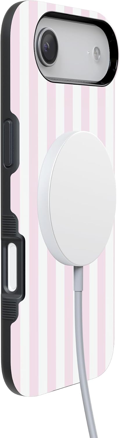 5144COXtvuL._AC_SL1500_ Casely iPhone 17 Air Case | Pink Stripes | Sunday Best | Bold Protective Design | Compatible with MagSafe