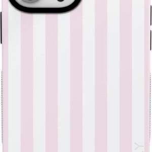 Casely iPhone 13 Pro Case | Sunday Best | Pink Stripes | Bold Protective Design | Compatible with MagSafe