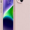 Miracase Designed for iPhone 14 Case, [Upgraded Enhanced Camera Protection], Shockproof Liquid Silicone Case with Microfiber Lining, 6.1 inch, Sand Pink