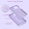 51L3U4WdYS._AC_SL1001_ Miracase Compatible with iPhone 12 Case and iPhone 12 Pro Case, Liquid Silicone Gel Rubber Full Body Protection Shockproof Drop Protection Phone Case for iPhone 12/12 Pro 6.1 inch, Violet