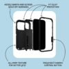 51T6w8NqY0L._AC_ OtterBox iPhone Air (Only) - Defender Series Case - Black Shadow (Black & Blue) - Snaps on MagSafe - Tough - Rugged & Durable - Multi-Layer - Impact Absorbing iPhone Case