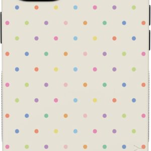 Casely iPhone 14 Plus Case | On the Dot | Rainbow Polka Dot | Bold Protective Design | Compatible with MagSafe
