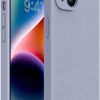 Miracase Designed for iPhone 14 Case,[Upgraded Enhanced Camera Protection],Shockproof Liquid Silicone Case with Microfiber Lining, 6.1 inch,Lavender Grey
