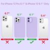 51eqMxRrOnS._AC_SL1001_ Miracase Compatible with iPhone 12 Case and iPhone 12 Pro Case, Liquid Silicone Gel Rubber Full Body Protection Shockproof Drop Protection Phone Case for iPhone 12/12 Pro 6.1 inch, Violet