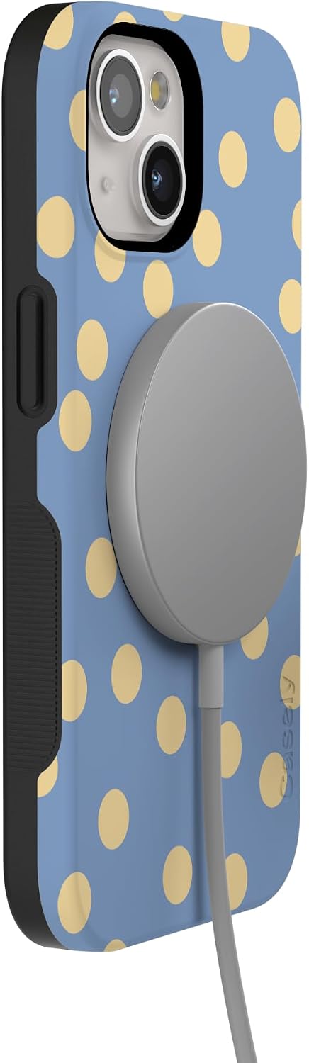 51m0NaYfkAL._AC_SL1500_ Casely iPhone 15 Plus Case | in the Spotlight | Pastel Polka Dot | Bold Protective Design | Compatible with MagSafe