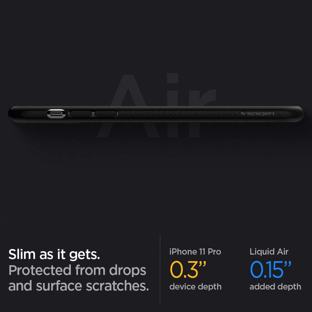 51rJ7DsYHL._AC_SL1000_ Spigen Liquid Air Designed for iPhone 11 Pro Case (2019) - Matte Black