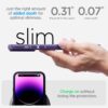 Spigen Liquid Air Designed for iPhone 14 Pro Max Case (2022) [Military-Grade Protection] - Deep Purple