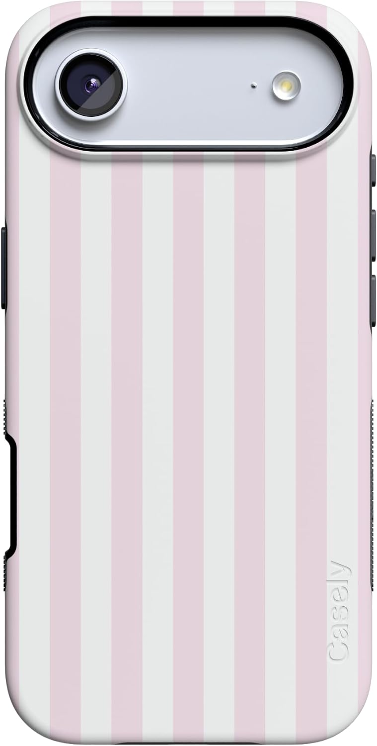 61-ZfDWalEL._AC_SL1500_ Casely iPhone 17 Air Case | Pink Stripes | Sunday Best | Bold Protective Design | Compatible with MagSafe
