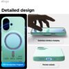 61-mOY1CWrL._AC_SL1500_ elago for iPhone 17 Case, Premium Magnetic Silicone Case, Compatible with MagSafe, Liquid Silicone Material, Protective Cover, Shockproof, Slim Phone, 6.3 inch (Aqua Sky)