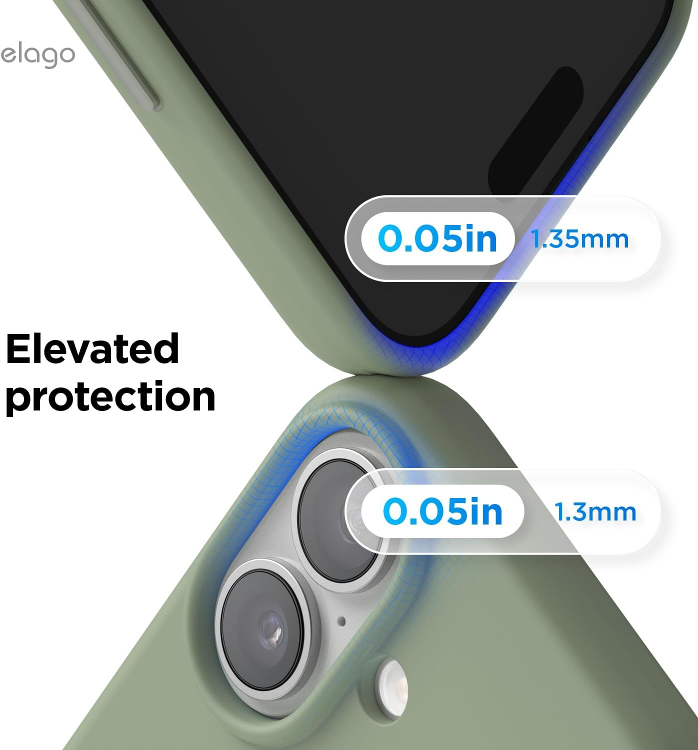 elago for iPhone 17 Case, Premium Magnetic Silicone Case, Compatible with MagSafe, Liquid Silicone Material, Protective Cover, Shockproof, Slim Phone, 6.3 inch (Khaki Green)
