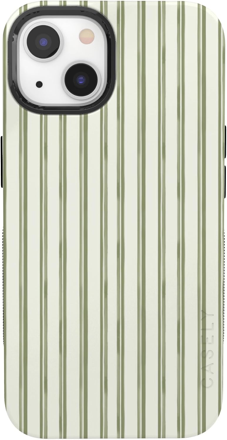 610WaUYg7L._AC_SL1500_ Casely iPhone 13 Case | Linen Stripe | The Boyfriend Collection | Bold Protective Design | Compatible with MagSafe