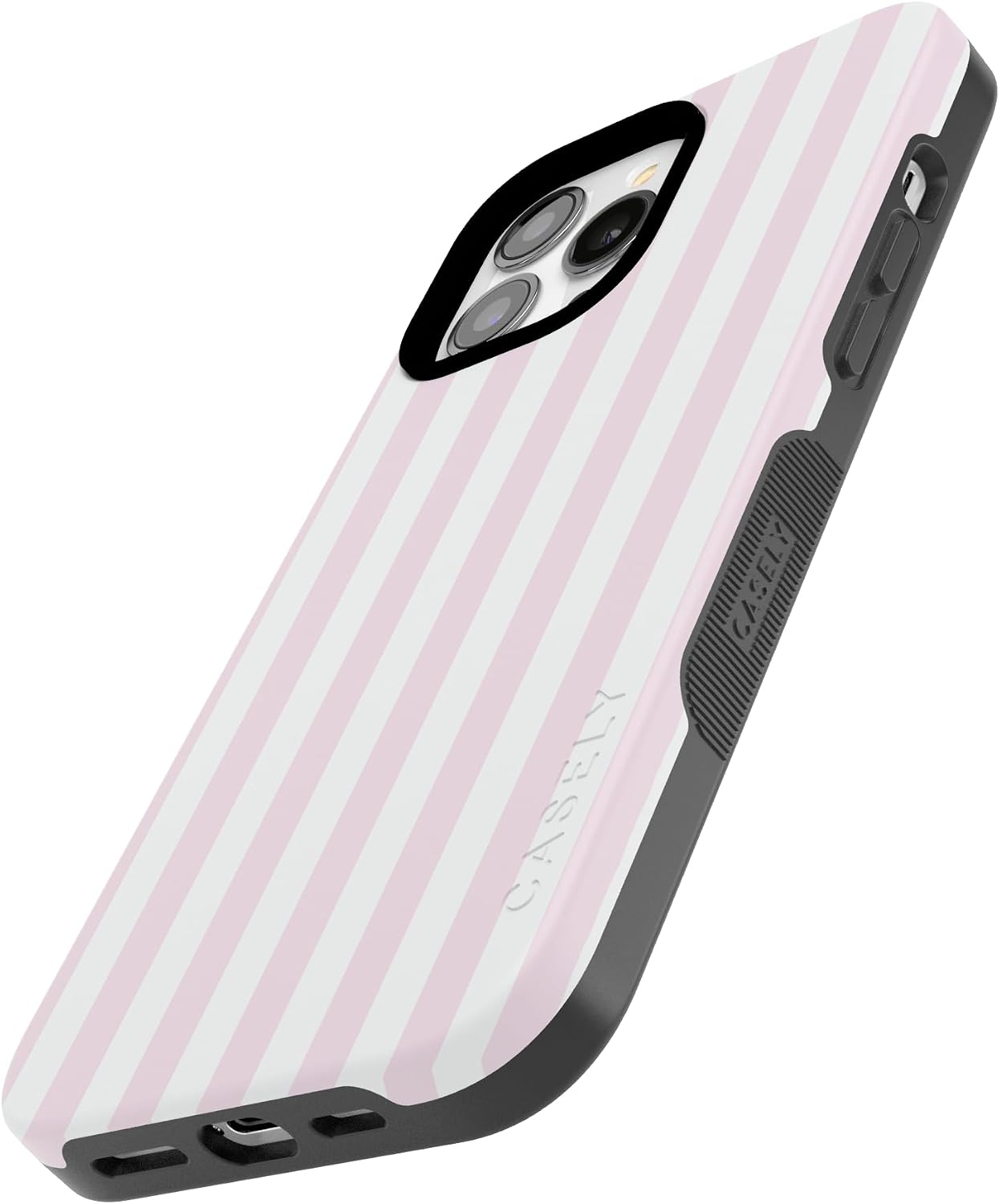 611GBc1S9AL._AC_SL1500_ Casely iPhone 13 Pro Case | Sunday Best | Pink Stripes | Bold Protective Design | Compatible with MagSafe