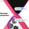 611virm4qgL._AC_SL1500_ elago for iPhone 17 Pro Max Case, Premium Magnetic Silicone Case, Compatible with MagSafe, Liquid Silicone Material, Protective Cover, Shockproof, Slim Phone, 6.9 inch (Ice Red)