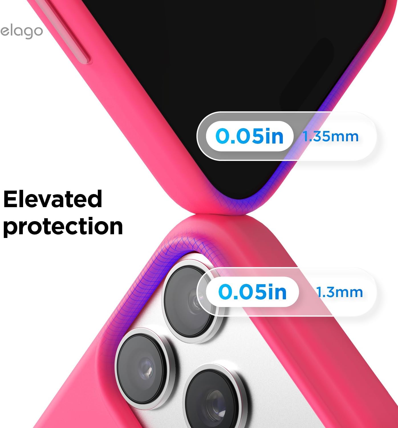 611virm4qgL._AC_SL1500_ elago for iPhone 17 Pro Max Case, Premium Magnetic Silicone Case, Compatible with MagSafe, Liquid Silicone Material, Protective Cover, Shockproof, Slim Phone, 6.9 inch (Ice Red)