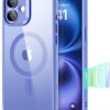 612-RKyESJL._AC_SL1500_ ESR for iPhone 16 Plus Case, Camera Control Cover, Compatible with MagSafe, Shockproof Military-Grade Protection, Magnetic Phone Case for iPhone 16 Plus, Classic Hybrid Case, Clear Blue