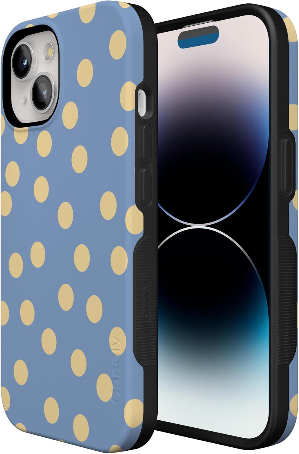 6120JPn3mL._AC_SL1500_ Casely iPhone 15 Plus Case | in the Spotlight | Pastel Polka Dot | Bold Protective Design | Compatible with MagSafe