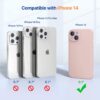 Miracase Designed for iPhone 14 Case, [Upgraded Enhanced Camera Protection], Shockproof Liquid Silicone Case with Microfiber Lining, 6.1 inch, Sand Pink
