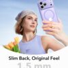 612i49fmC2L._AC_SL1500_ ESR for iPhone 17 Pro Case, Camera Control Cover, Compatible with MagSafe, Shockproof Military-Grade Protection, Magnetic Phone Case for iPhone 17 Pro, Classic Hybrid Case, Frosted Purple