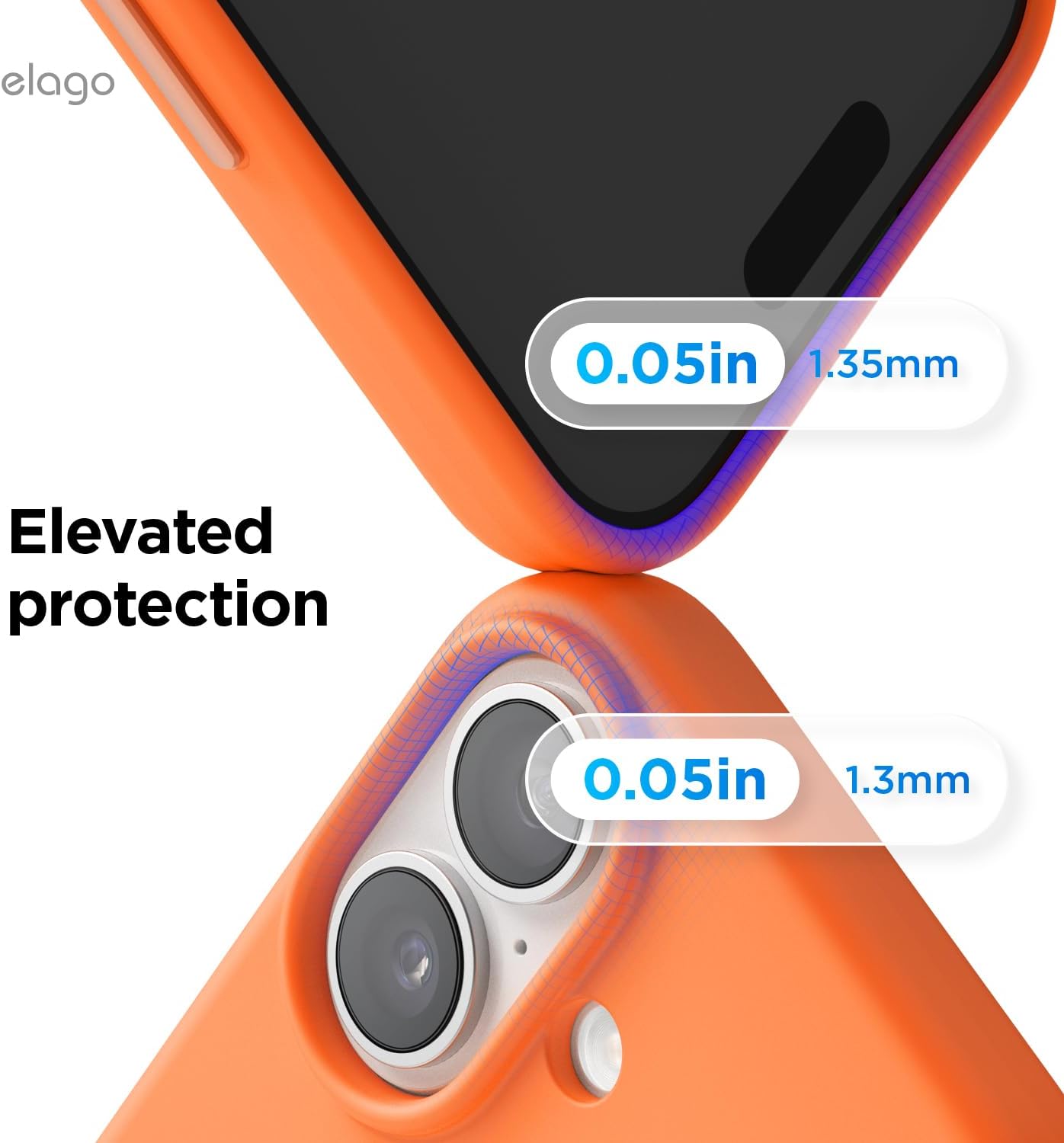 elago for iPhone 17 Case, Premium Magnetic Silicone Case, Compatible with MagSafe, Liquid Silicone Material, Protective Cover, Shockproof, Slim Phone, 6.3 inch (Orange)