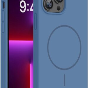 Miracase Compatible with iPhone 12 Pro Max Case, [Soft Anti-Scratch Microfiber Lining], Liquid Silicone Case Gel Rubber Shockproof Drop Protection Phone Case for 12 Pro Max, Midnight Green