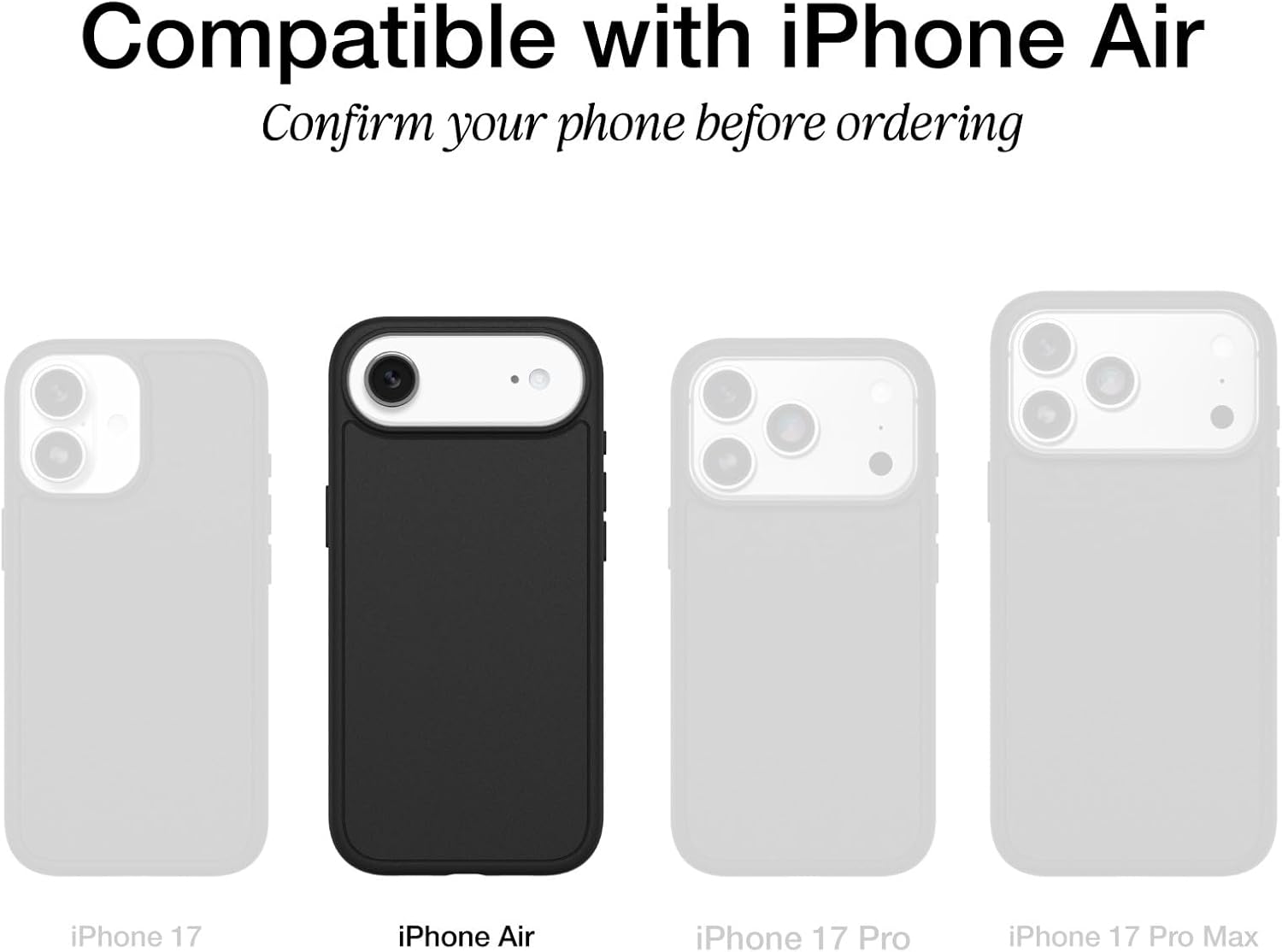 613FwIF0dTL._AC_SL1500_ OtterBox iPhone Air Defender Pro Series Case - Black - Tough, Rugged & Durable iPhone Case, Snaps on MagSafe, Multi-Layer, Impact Absorbing iPhone Case