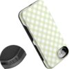Casely iPhone 16e Case | Mint Lattice | Sunday Best | Bold Protective Design | Compatible with MagSafe