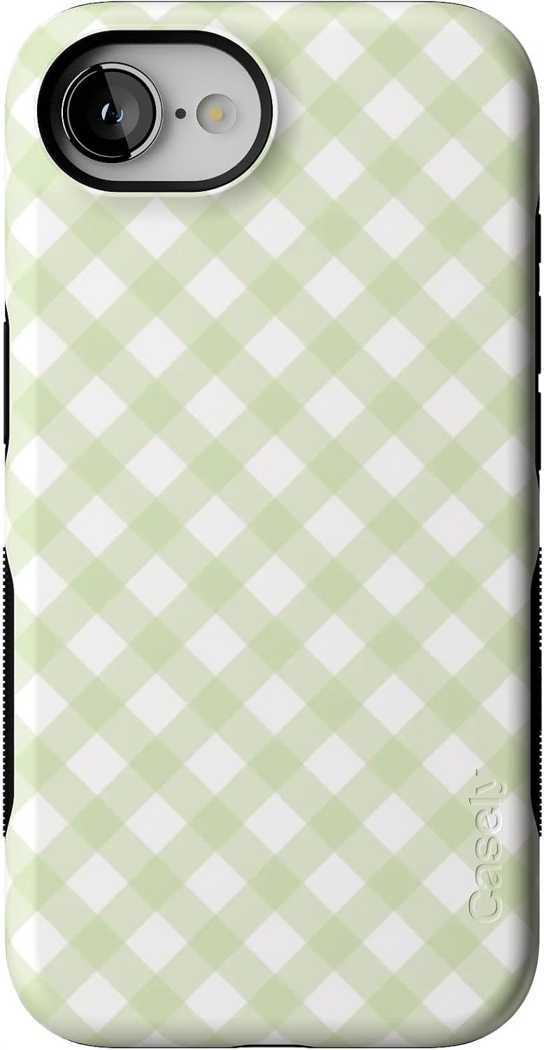 613a-f2pcAL._AC_SL1500_ Casely iPhone 16e Case | Mint Lattice | Sunday Best | Bold Protective Design | Compatible with MagSafe
