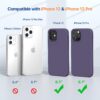 613fGtP3HFL._AC_SL1500_ Miracase Compatible with iPhone 12 Case and iPhone 12 Pro Case, Liquid Silicone Gel Rubber Full Body Protection Shockproof Drop Protection Phone Case for iPhone 12/12 Pro 6.1 inch, Dark Purple