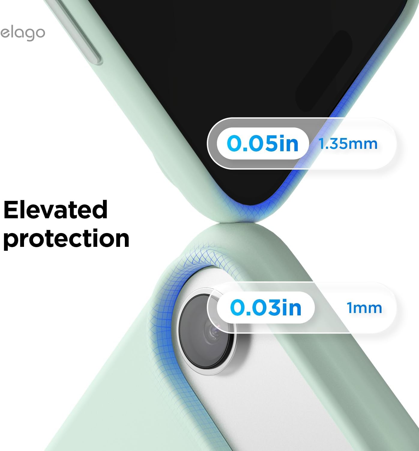 614IzSvaEML._AC_SL1500_ elago for iPhone Air Case, Premium Magnetic Silicone Case, Compatible with MagSafe, Liquid Silicone Material, Protective Cover, Shockproof, Slim Phone, 6.5 inch (Mint)