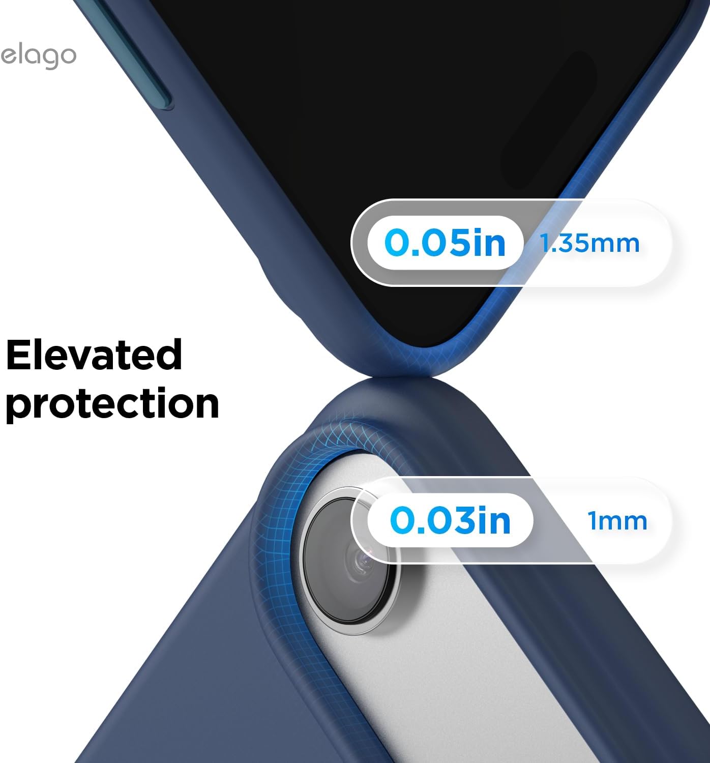 614NF8vgNL._AC_SL1500_ elago for iPhone Air Case, Premium Magnetic Silicone Case, Compatible with MagSafe, Liquid Silicone Material, Protective Cover, Shockproof, Slim Phone, 6.5 inch (Jean Indigo)