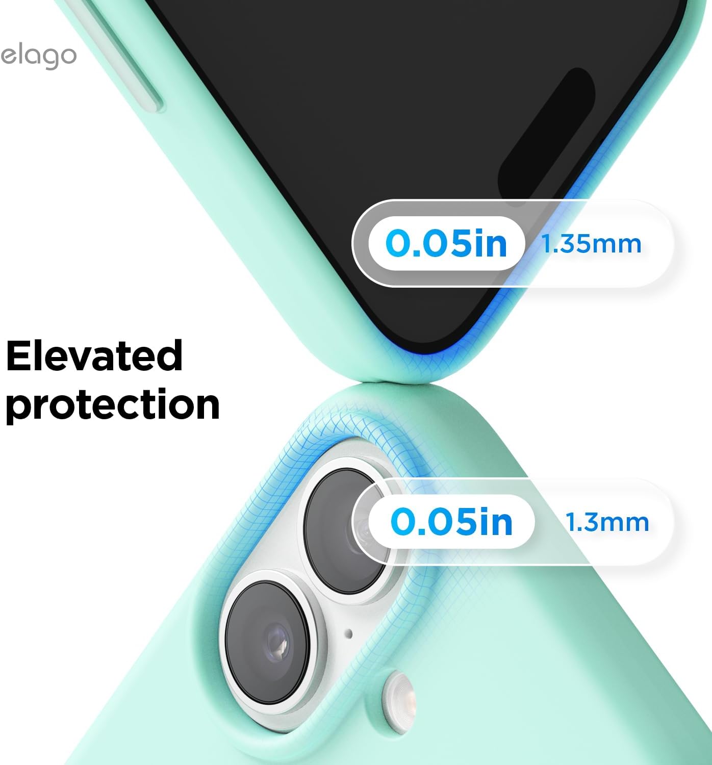 614av79kJfL._AC_SL1500_ elago for iPhone 17 Case, Premium Magnetic Silicone Case, Compatible with MagSafe, Liquid Silicone Material, Protective Cover, Shockproof, Slim Phone, 6.3 inch (Aqua Sky)