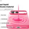 614cGR8NpeL._AC_SL1500_ elago for iPhone 17 Pro Max Case, Premium Magnetic Silicone Case, Compatible with MagSafe, Liquid Silicone Material, Protective Cover, Shockproof, Slim Phone, 6.9 inch (Ice Red)