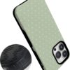 614toHGeBL._AC_SL1500_ Casely iPhone 14 Pro Case | On the Dot | Green Polka Dot | Bold Protective Design | Compatible with MagSafe