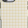 614ztJLrRfL._AC_SL1500_ Casely iPhone 16 Pro Max Case | Pastel Picnic | Yellow Gingham | Bold Protective Design | Compatible with MagSafe