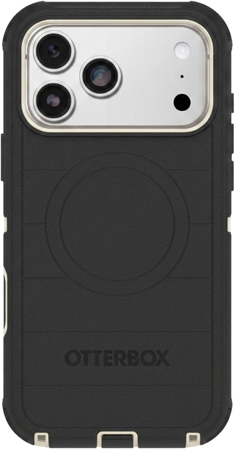 615HafCEWnL._AC_SL1500_ OtterBox iPhone 17 Pro Max (Only) - Defender Series Case - Graphite Shadow (Black & Grey) - Snaps on MagSafe - Tough - Rugged & Durable
