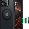 615LAZkpudL._AC_SL1500_ ESR for iPhone 16 Pro Max Case, Camera Control Cover, Compatible with MagSafe, Shockproof Military-Grade Protection, Magnetic Phone Case for iPhone 16 Pro Max, Classic Hybrid Case, Frosted Black