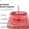 elago for iPhone Air Case, Premium Magnetic Silicone Case, Compatible with MagSafe, Liquid Silicone Material, Protective Cover, Shockproof, Slim Phone, 6.5 inch (Red)