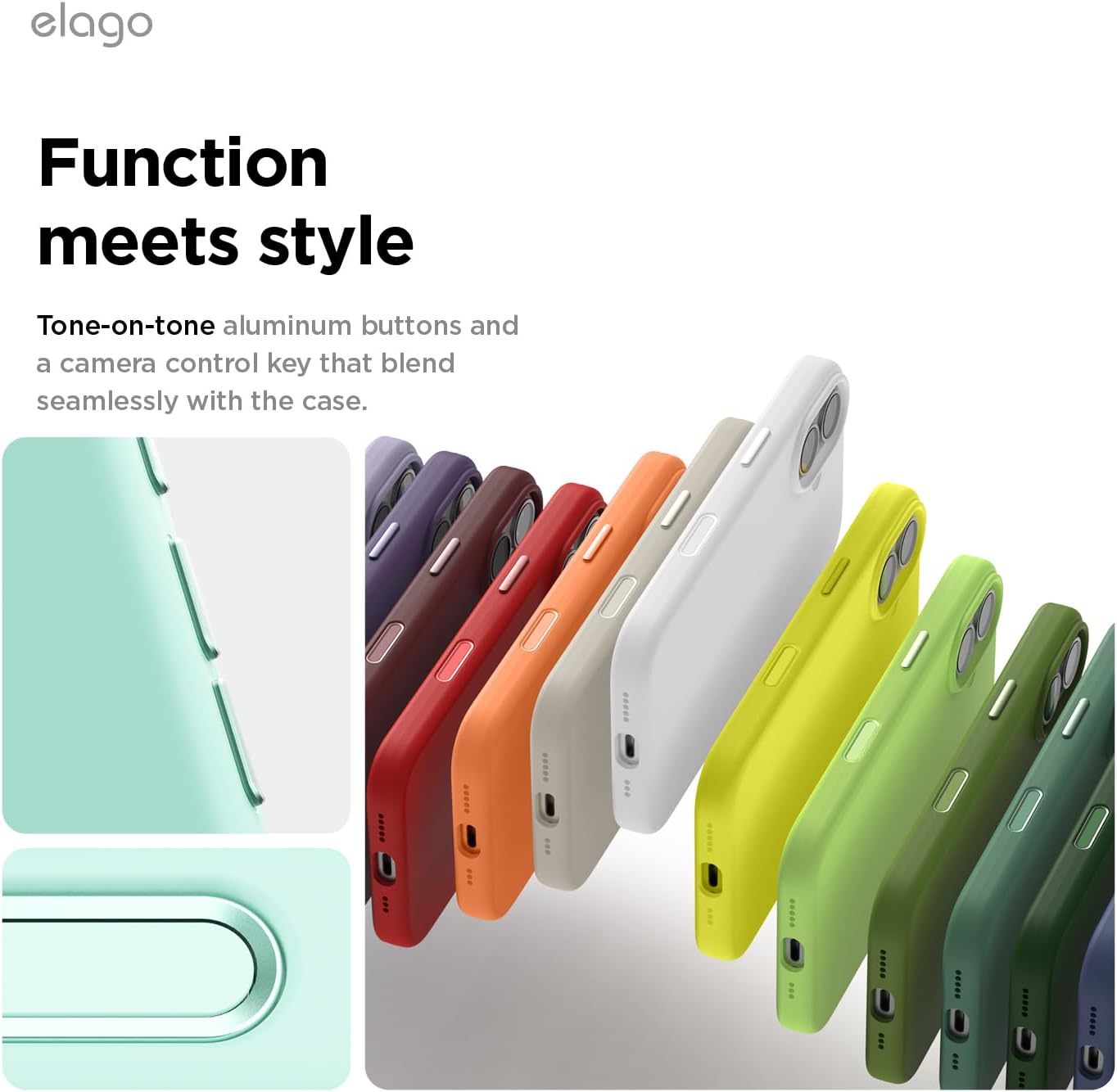 616ZXHc4uUL._AC_SL1500_ elago for iPhone 17 Case, Premium Magnetic Silicone Case, Compatible with MagSafe, Liquid Silicone Material, Protective Cover, Shockproof, Slim Phone, 6.3 inch (Aqua Sky)