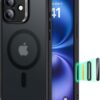 616nvE7CzgL._AC_SL1500_ ESR for iPhone 16 Plus Case, Compatible with MagSafe, Shockproof Military-Grade Protection, Scratch-Resistant Back, Magnetic Phone Case for iPhone 16 Plus, Classic Hybrid Case, Frosted Black