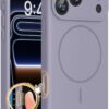 617SJVuBCQL._AC_SL1500_ Miracase Magnetic for iPhone 17 Pro Case, Compatible with MagSafe, Integrated Silicone Camera Control Cover, 3.0mm Thicken Shockproof Drop Protection Phone Case for 17 Pro,Lavender Gray