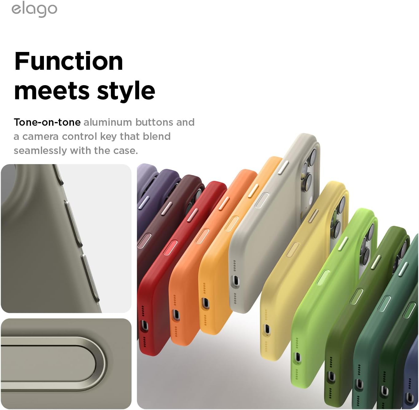 6181AL7tOcL._AC_SL1500_ elago for iPhone 17 Pro Case, Premium Magnetic Silicone Case, Compatible with MagSafe, Liquid Silicone Material, Protective Cover, Shockproof, Slim Phone, 6.3 inch (Medium Grey)