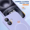 Miracase Magnetic for iPhone 16 Plus Case, [Soft Anti-Scratch Microfiber Lining], Compatible with MagSafe, Liquid Silicone Shockproof Drop Protection Phone Case for 16 Plus,Light Purple