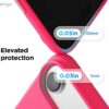 618MzW0uqLL._AC_SL1500_ elago for iPhone Air Case, Premium Magnetic Silicone Case, Compatible with MagSafe, Liquid Silicone Material, Protective Cover, Shockproof, Slim Phone, 6.5 inch (Ice Red)