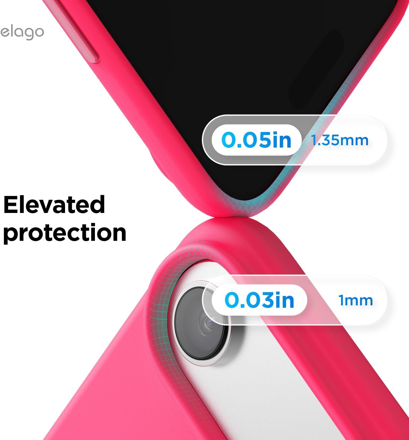 618MzW0uqLL._AC_SL1500_ elago for iPhone Air Case, Premium Magnetic Silicone Case, Compatible with MagSafe, Liquid Silicone Material, Protective Cover, Shockproof, Slim Phone, 6.5 inch (Ice Red)
