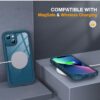 618q77j50eL._AC_SL1200_ Miracase for iPhone 13 Case 6.1'',Full-Body Magnetic Clear Bumper Case with Built-in 9H Tempered Glass Screen Protector,Military Drop Protection Outdoor Phone Case,Storm Blue