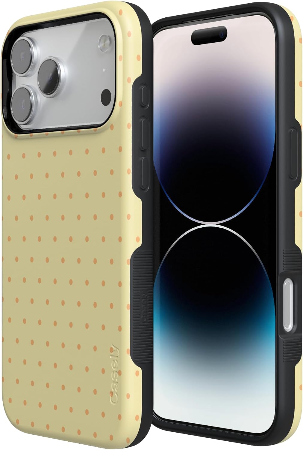 618zNsBCxZL._AC_SL1500_ Casely iPhone 17 Pro Case | On the Dot | Yellow Polka Dot | Bold Protective Design | Compatible with MagSafe