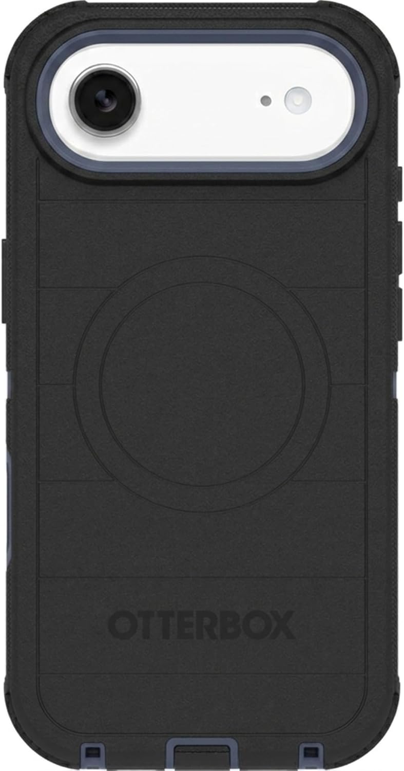 619H4fIq9vL._AC_SL1500_ OtterBox iPhone Air (Only) - Defender Series Case - Black Shadow (Black & Blue) - Snaps on MagSafe - Tough - Rugged & Durable - Multi-Layer - Impact Absorbing iPhone Case