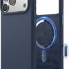 elago for iPhone 17 Pro Max Case, Premium Magnetic Silicone Case, Compatible with MagSafe, Liquid Silicone Material, Protective Cover, Shockproof, Slim Phone, 6.9 inch (Jean Indigo)